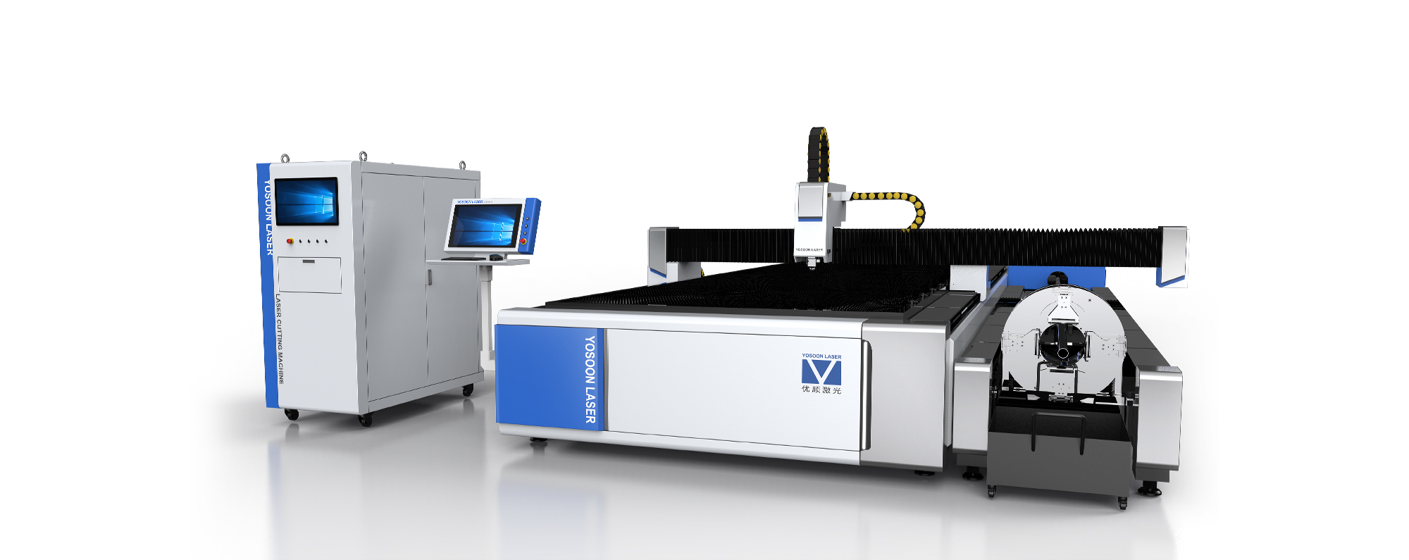 Plate and tube integrated laser cutting machine